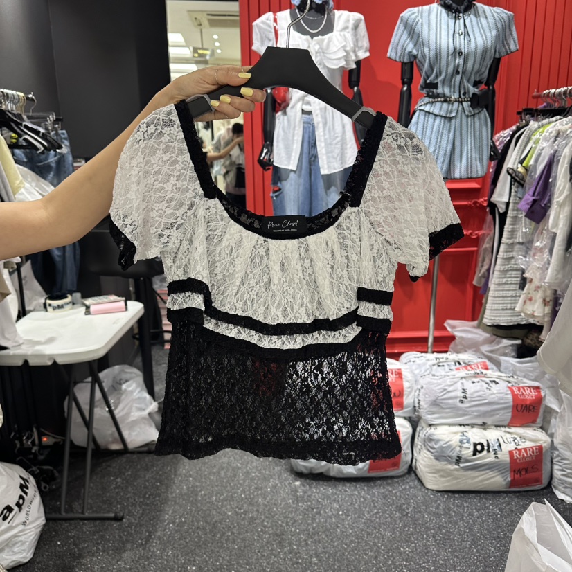 RARE CLOSET韓國代購女裝新品熱賣26夏季職業襯衫蕾絲衫RARE CLOSET襯衫/蕾絲衫圖色2
