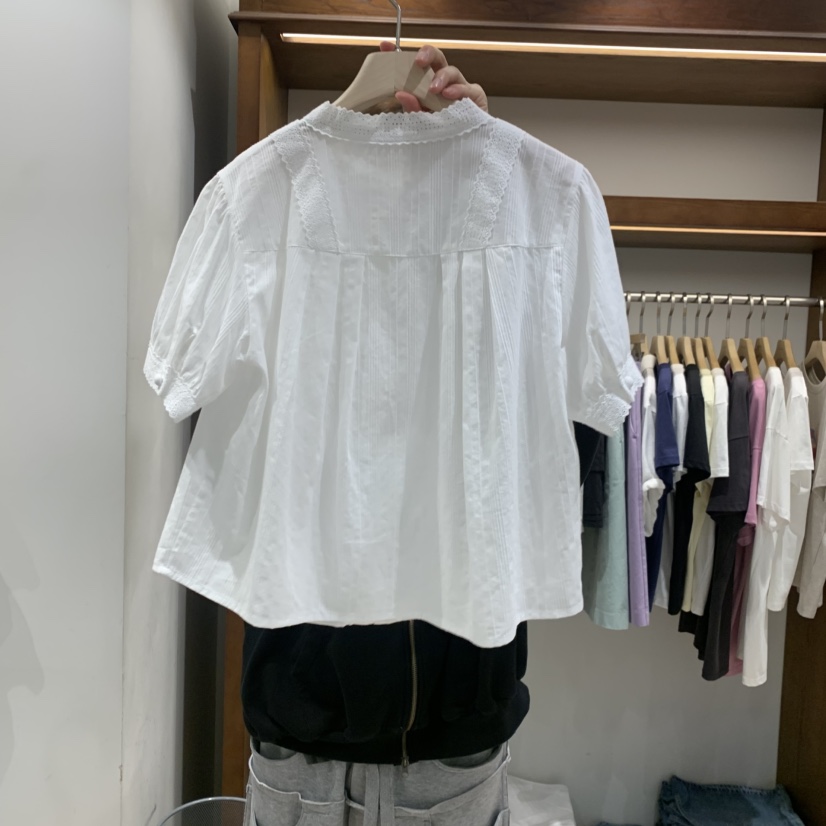 THE CAMEL韓國東大門直郵女士新品休閑襯衫蕾絲衫the came_l 家襯衫/蕾絲衫