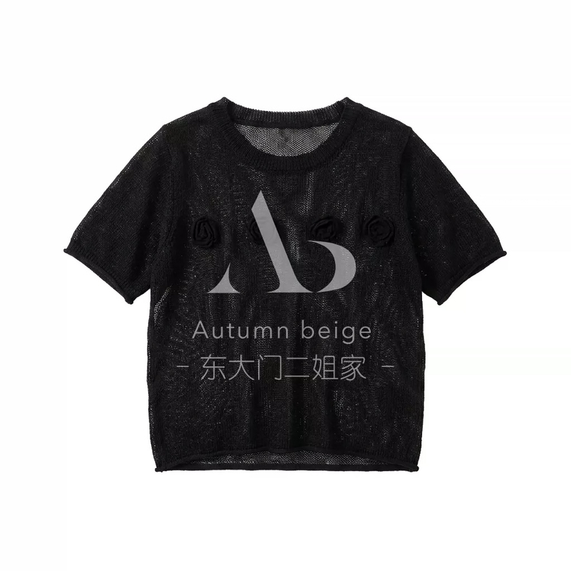 AUTUMN BEIGE-Q韓國直郵女士新款休閑26春夏人氣推薦T恤A.b/AUTUMN BEIGET恤