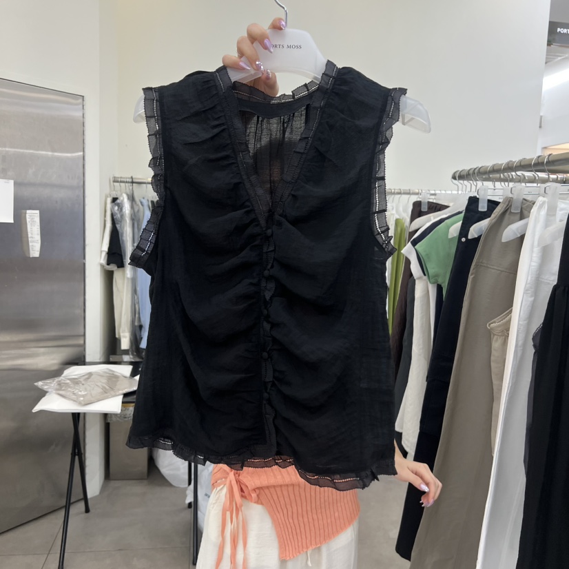 PORTS MOSS韓國東大門代購女士新品26夏季熱賣襯衫蕾絲衫PORTS_MOSS襯衫/蕾絲衫圖色2