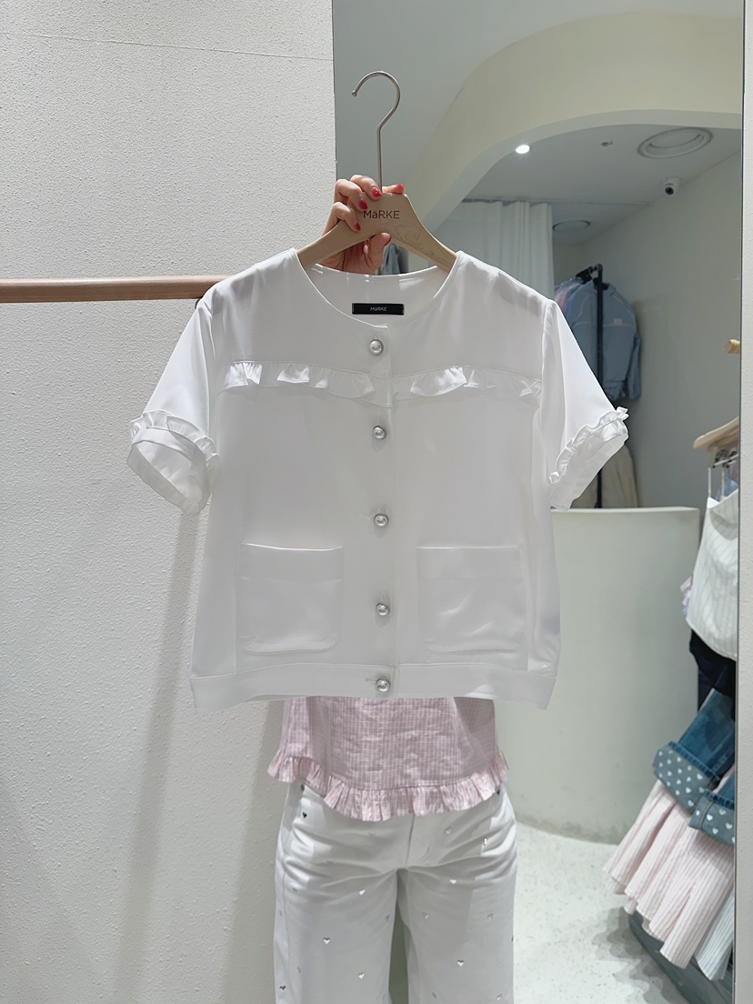 MARKE-P韓國東大門直郵女士新品人氣26春夏夾克短款緞面MARKE-P夾克圖色2
