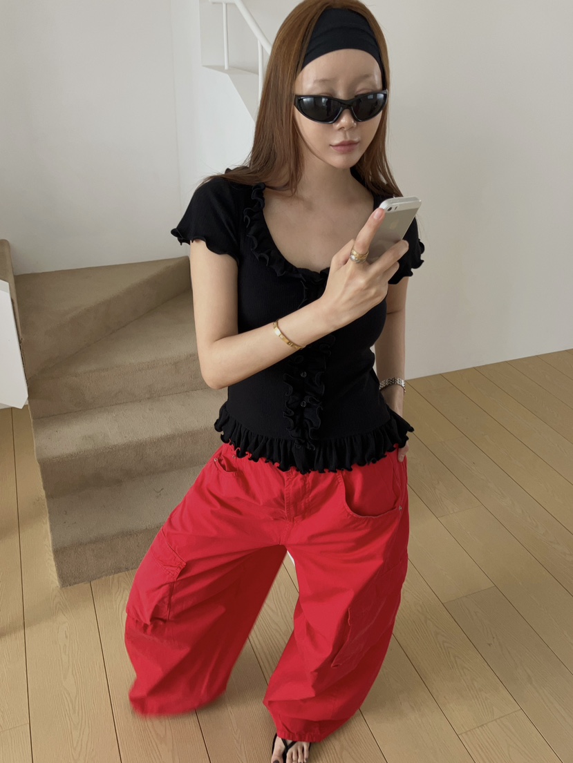 MADE-P韓國東大門代購女裝新品26春夏時尚26夏季職業休閑褲MADE-P休閑褲