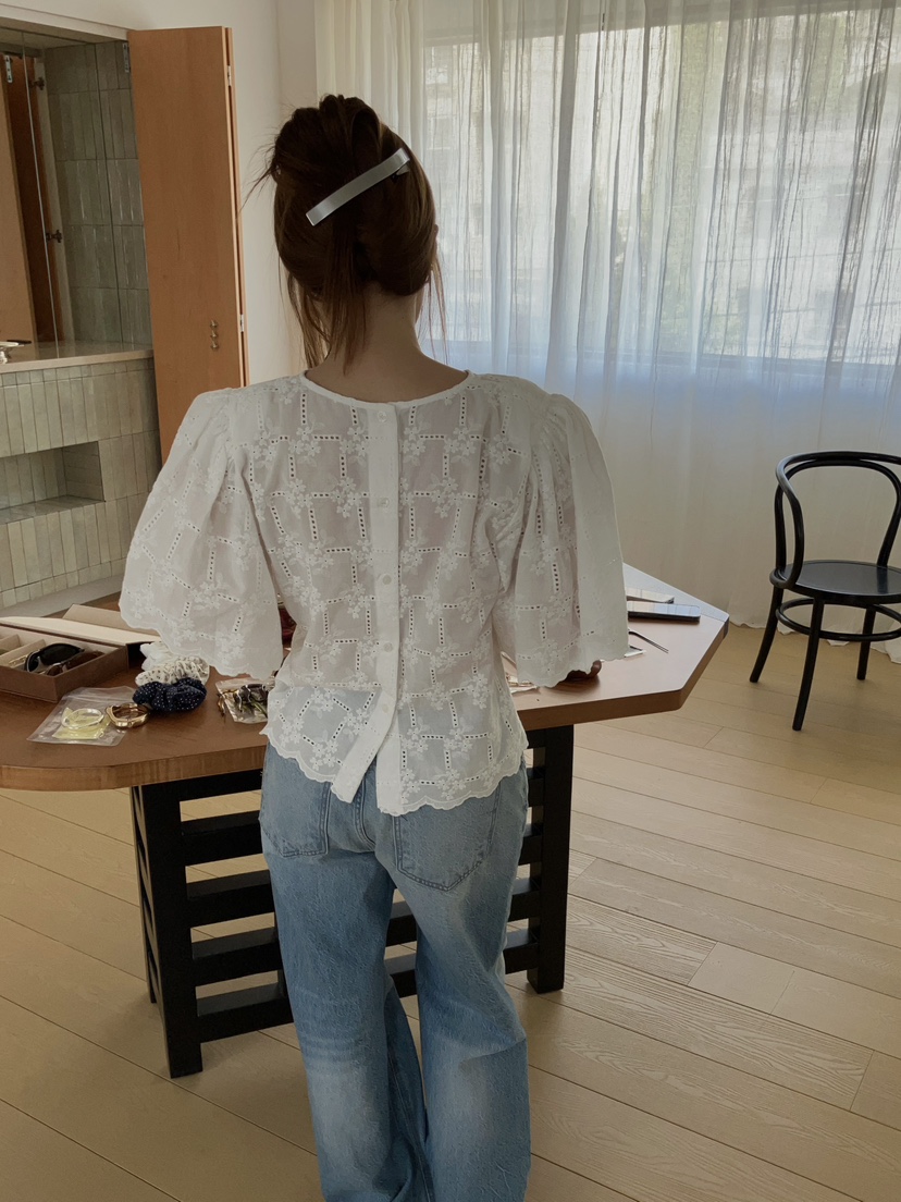 MADE-P韓國直郵女裝新品人氣熱賣推薦休閑26夏季襯衫蕾絲衫MADE-P襯衫/蕾絲衫
