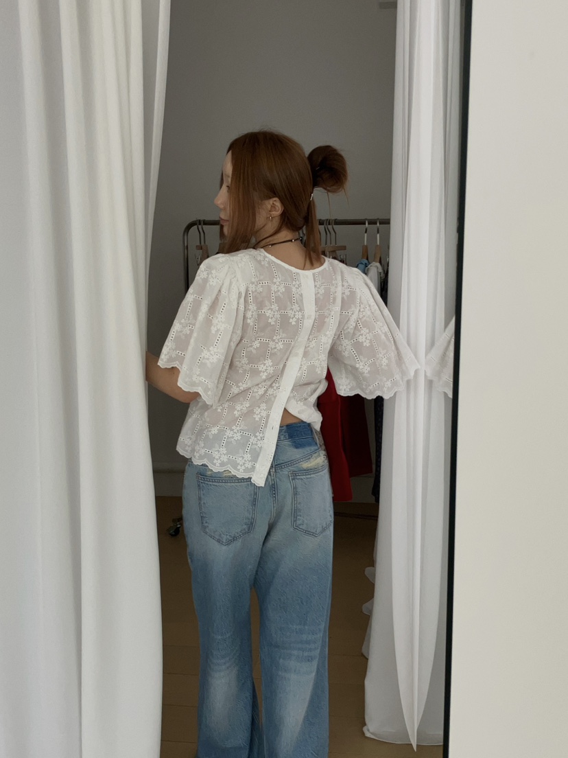 MADE-P韓國直郵女裝新品人氣熱賣推薦休閑26夏季襯衫蕾絲衫MADE-P襯衫/蕾絲衫