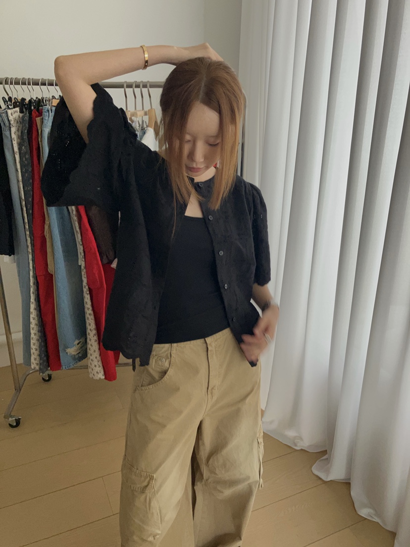 MADE-P韓國直郵女裝新品人氣熱賣推薦休閑26夏季襯衫蕾絲衫MADE-P襯衫/蕾絲衫