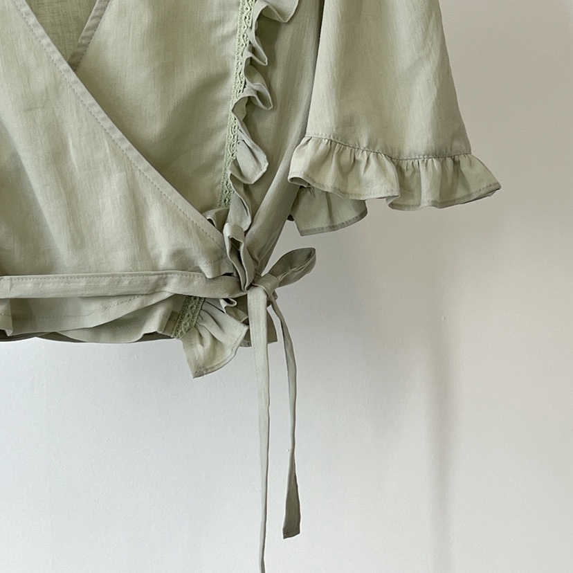 ANOTHER AVENUE韓國代購女裝新品26春夏26夏季襯衫蕾絲衫褶皺ANOTHER AVENUE襯衫/蕾絲衫