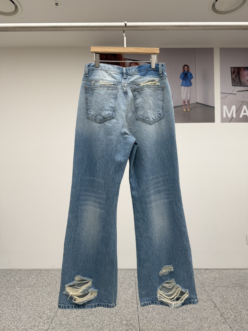 MADE-P韓國直郵女裝新品時尚26夏季人氣推薦職業牛仔褲帆布MADE-P牛仔褲