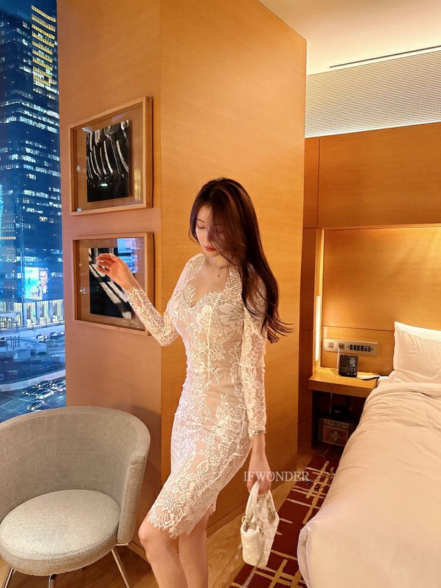 HIGH HEELS韓國直郵實拍女裝新品職業26春夏休閑熱賣連衣裙HIGH HEELS連衣裙