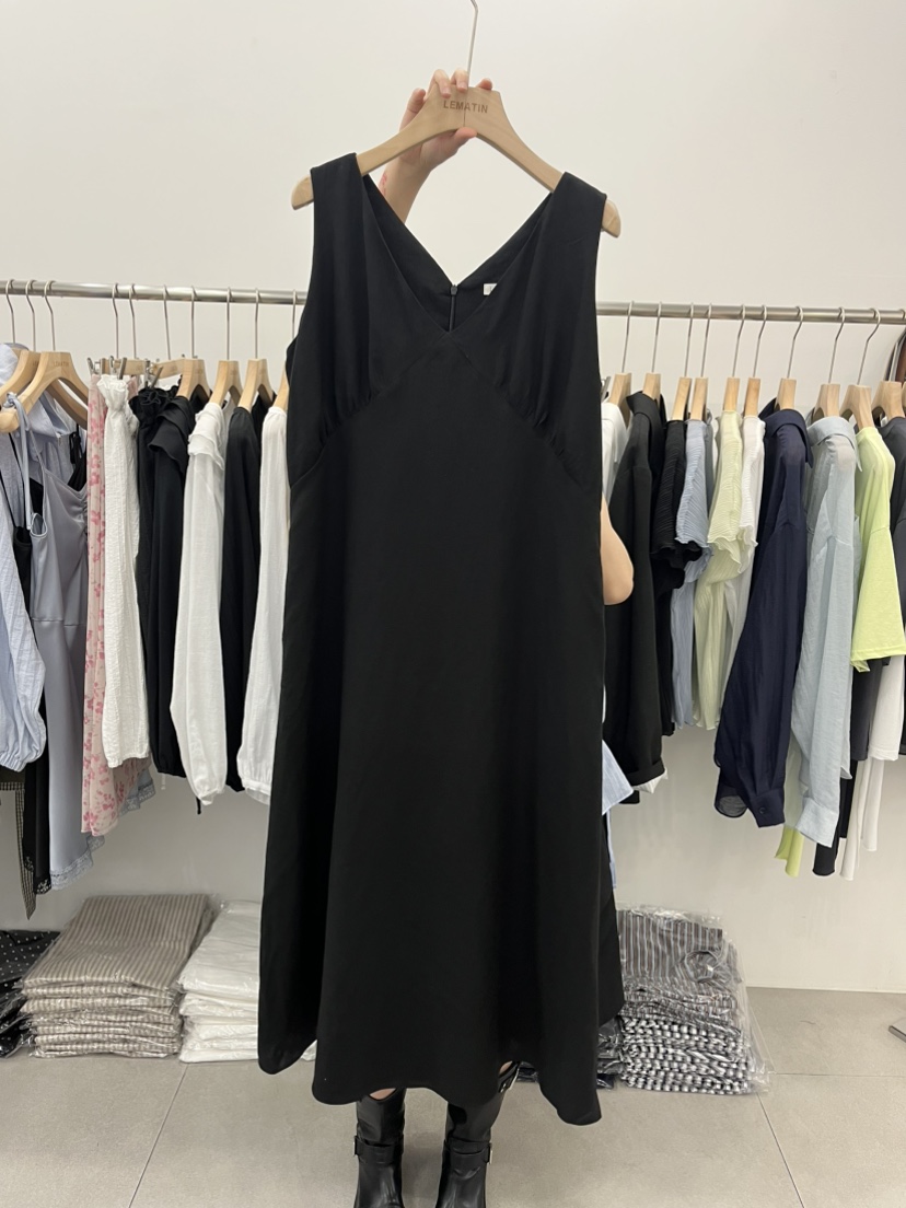 LEMATIN韓國代購女裝新品熱賣休閑26夏季人氣推薦連衣裙亞麻LEMATIN連衣裙圖色2