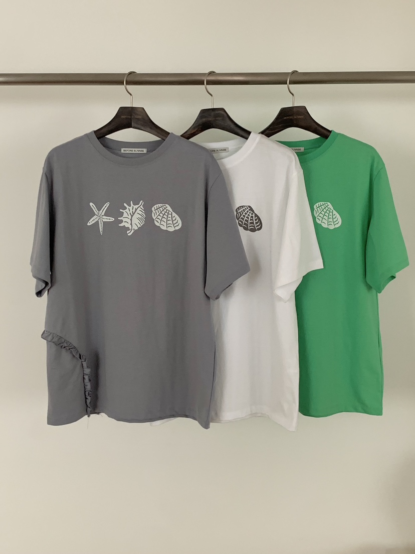 BEFORE SUNRISE韓國直郵女裝新品26春夏休閑人氣熱賣T恤BEFORE SUNRISET恤
