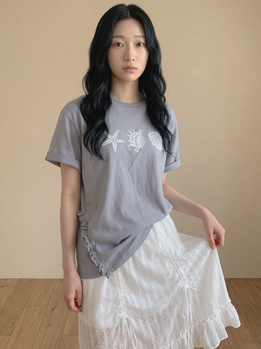 BEFORE SUNRISE韓國直郵女裝新品26春夏休閑人氣熱賣T恤BEFORE SUNRISET恤