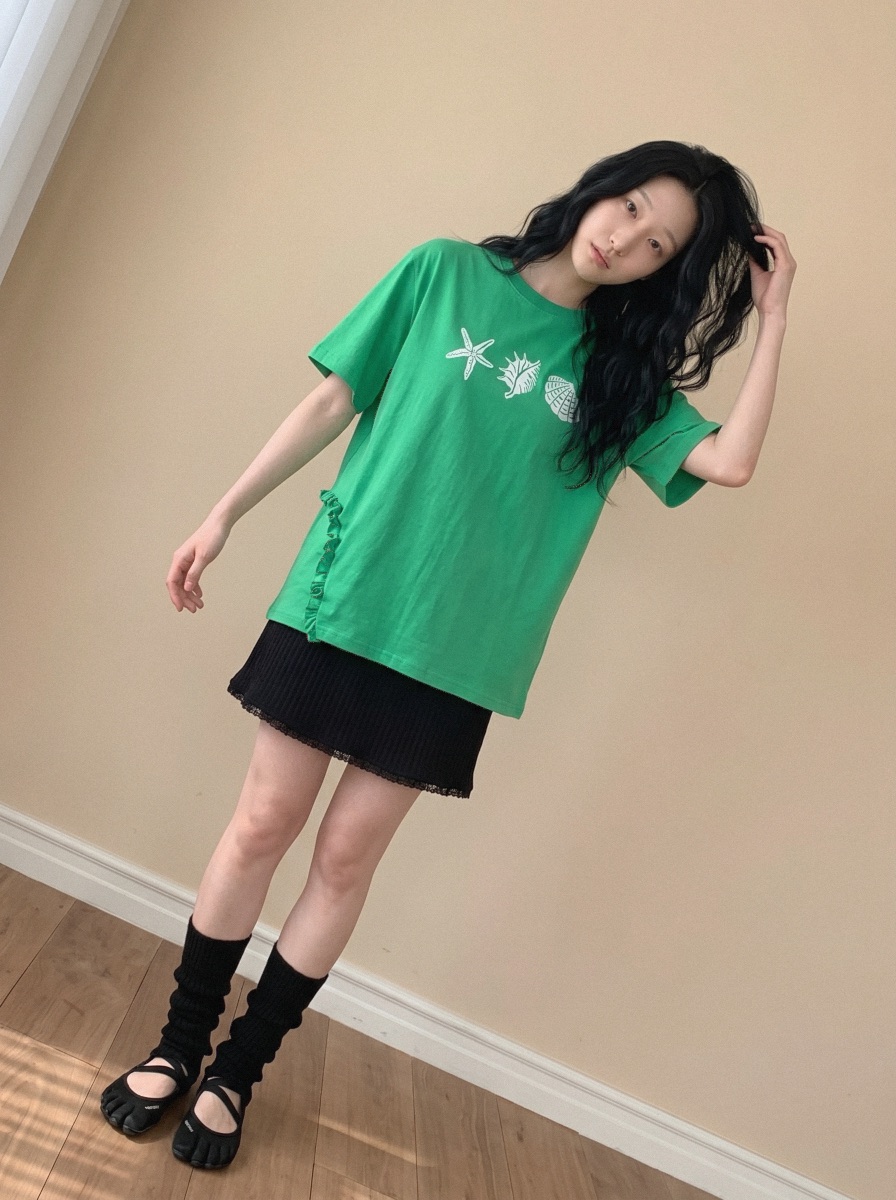 BEFORE SUNRISE韓國直郵女裝新品26春夏休閑人氣熱賣T恤BEFORE SUNRISET恤