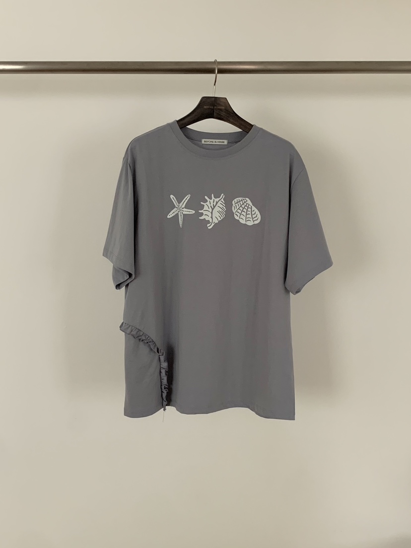 BEFORE SUNRISE韓國直郵女裝新品26春夏休閑人氣熱賣T恤BEFORE SUNRISET恤圖色3