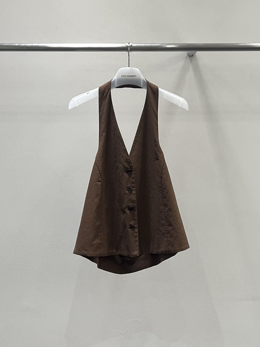 LOVE MOMENT東大門實拍韓國女士新品26春夏吊帶背心亞麻LOVE MOMENT吊帶/背心圖色2