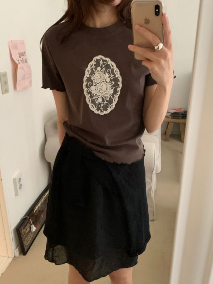 KOMOREBI韓國直郵女裝新品26春夏職業推薦休閑熱賣時尚T恤KOMOREBIT恤圖色2