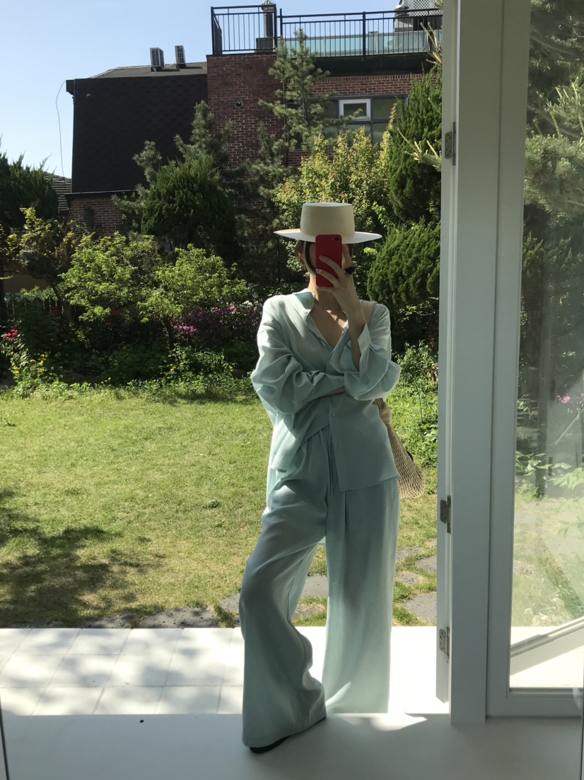 ME MO韓國直郵女裝新品26春夏時尚休閑職業熱賣休閑褲亞麻ME MO休閑褲