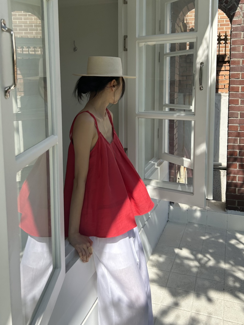 ME MO韓國東大門直郵女裝新品休閑推薦26夏季人氣吊帶背心ME MO吊帶/背心