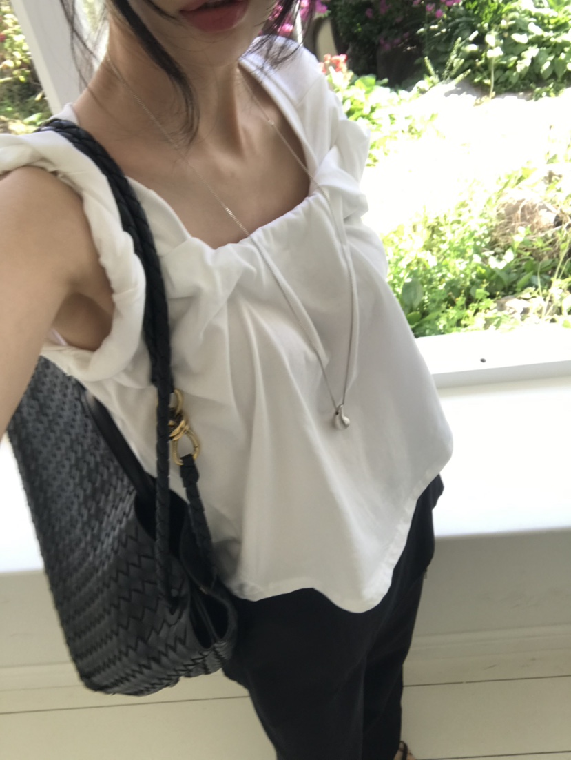 ME MO東大門實拍韓國女裝新品休閑職業推薦熱賣26夏季T恤雙面ME MOT恤