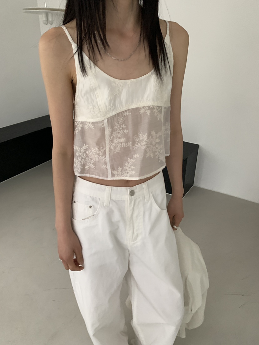 MOVENNE韓國直郵女士新款26春夏推薦休閑26夏季吊帶背心蕾絲MOVENNE吊帶/背心