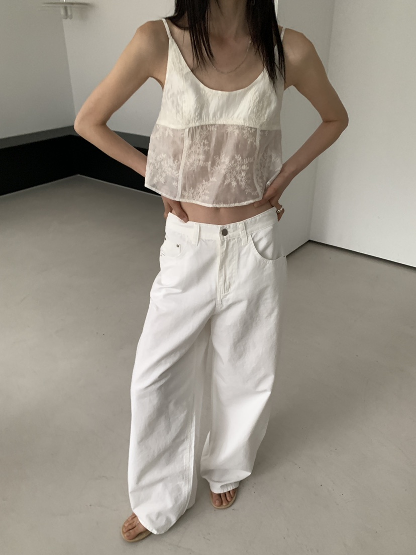MOVENNE韓國直郵女士新款26春夏推薦休閑26夏季吊帶背心蕾絲MOVENNE吊帶/背心