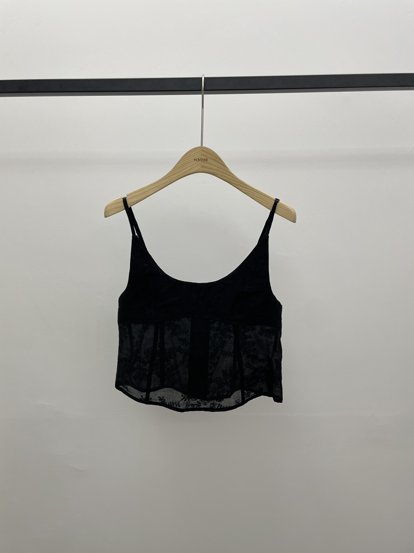 MOVENNE韓國直郵女士新款26春夏推薦休閑26夏季吊帶背心蕾絲MOVENNE吊帶/背心圖色2