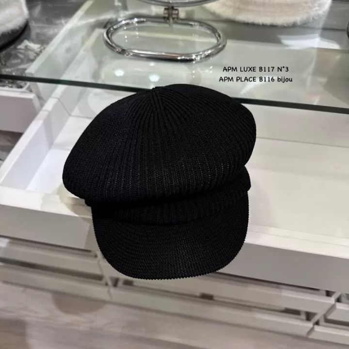 N3韓國東大門代購女裝新品熱賣休閑時尚職業帽子羅紋貝雷N3帽子圖色3