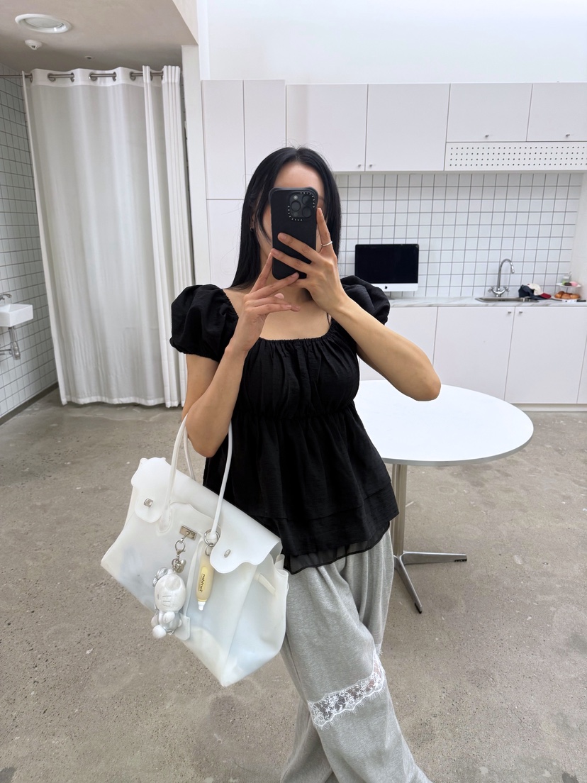 AB東大門實拍韓國女士新款職業推薦休閑人氣時尚襯衫蕾絲衫AB襯衫/蕾絲衫