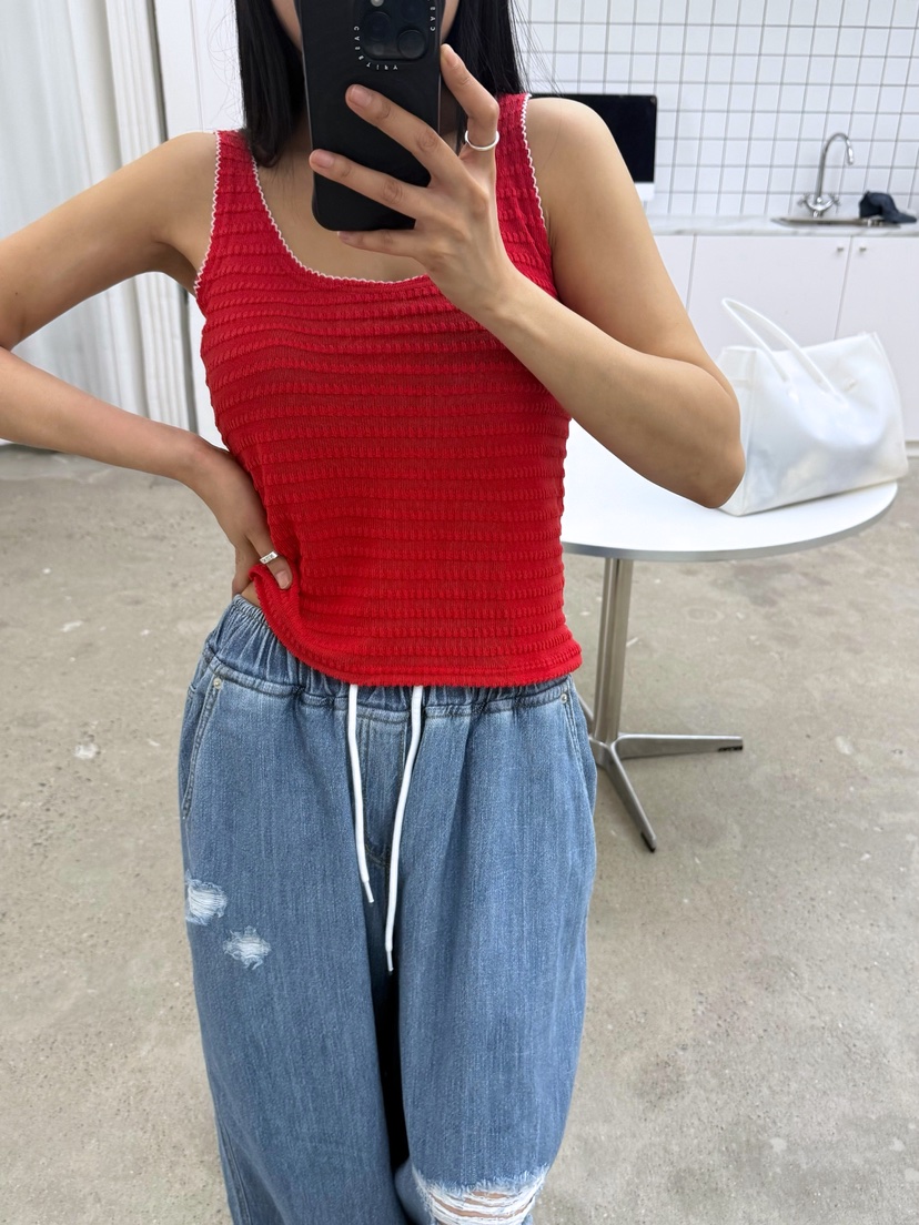 AB韓國直郵實拍女士新款時尚人氣推薦職業熱賣26春夏吊帶背心AB吊帶/背心