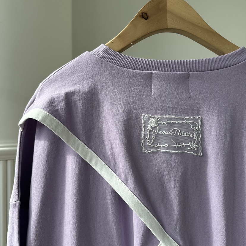 PALETTE-Q韓國代購女裝新品26夏季休閑熱賣人氣T恤刺繡蕾絲PALETTE-QT恤
