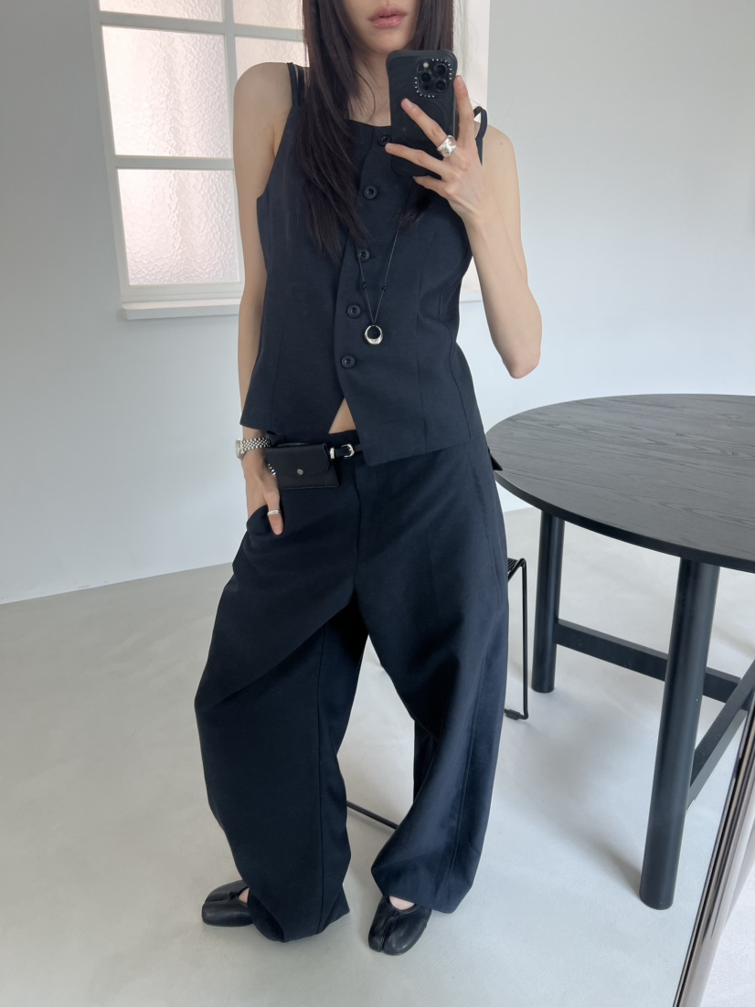 NOVUS韓國直郵女士新品時尚人氣推薦休閑職業休閑褲不含腰帶NOVUS休閑褲