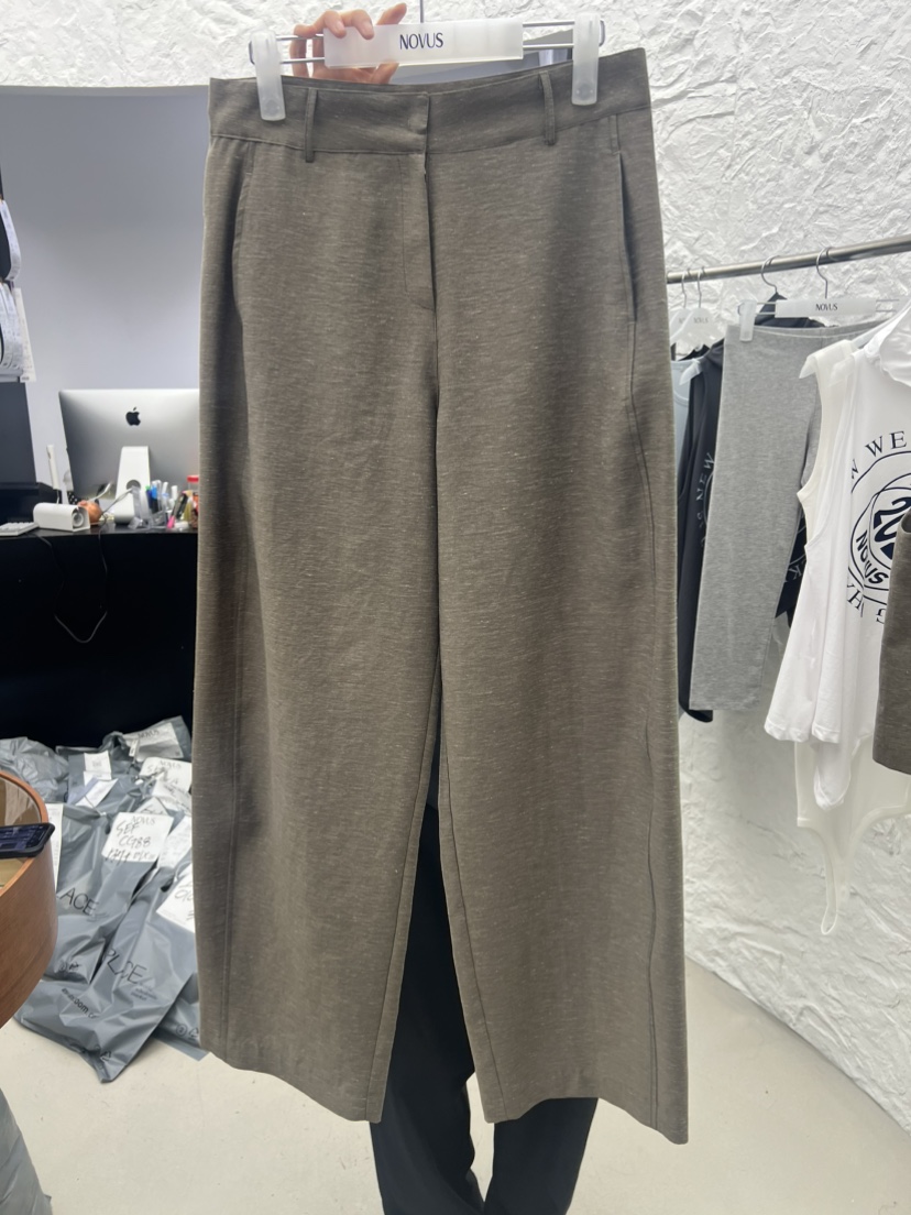 NOVUS韓國直郵女士新品時尚人氣推薦休閑職業休閑褲不含腰帶NOVUS休閑褲圖色1