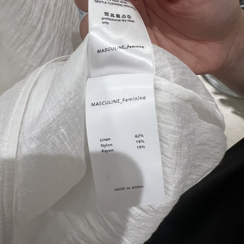 MASCULINE韓國直郵女士新款推薦時尚職業休閑26春夏襯衫蕾絲衫MASCULINE襯衫/蕾絲衫