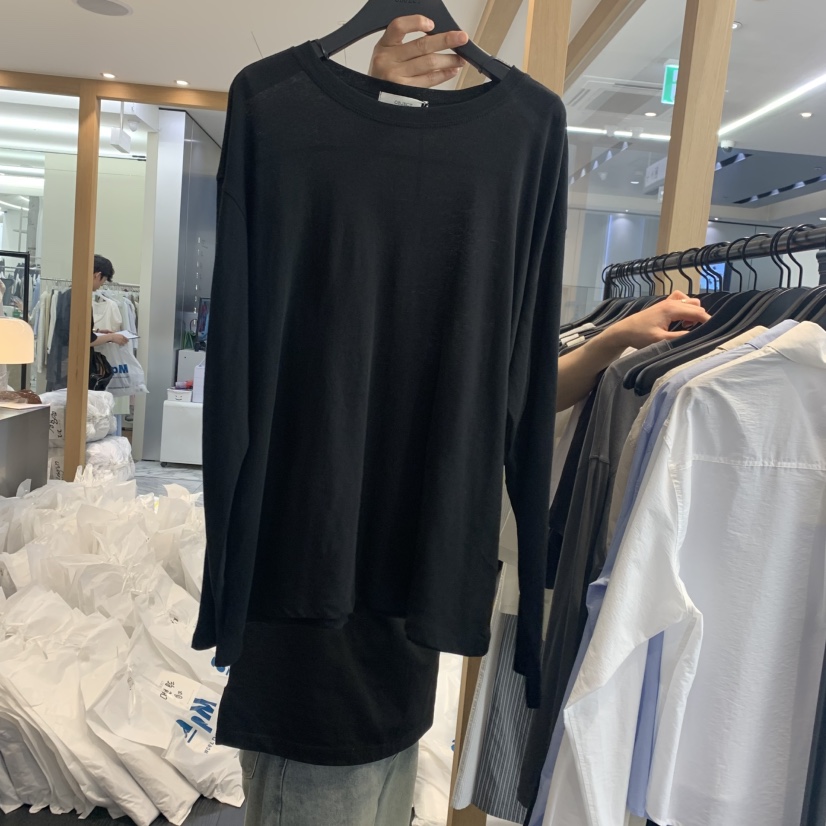 OBJECT東大門實拍韓國女士新品26春夏休閑26夏季熱賣長袖T恤OBJECT長袖T恤圖色2
