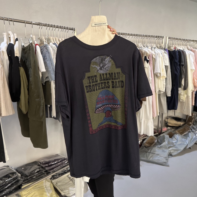 DOUBLE STANDARD/LE SMOKING/MAISONSTAFF韓國東大門代購女士新款推薦T恤MAISONSTAFFT恤圖色2