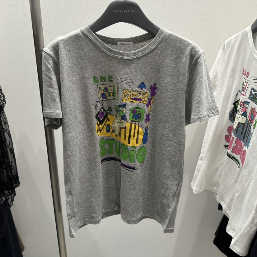 TARABY MOTION韓國代購女裝新品休閑熱賣26春夏時尚推薦T恤TARABY MOTIONT恤圖色1