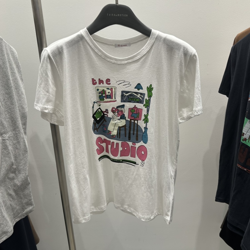 TARABY MOTION韓國代購女裝新品休閑熱賣26春夏時尚推薦T恤TARABY MOTIONT恤圖色2