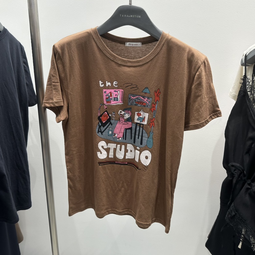 TARABY MOTION韓國代購女裝新品休閑熱賣26春夏時尚推薦T恤TARABY MOTIONT恤圖色4