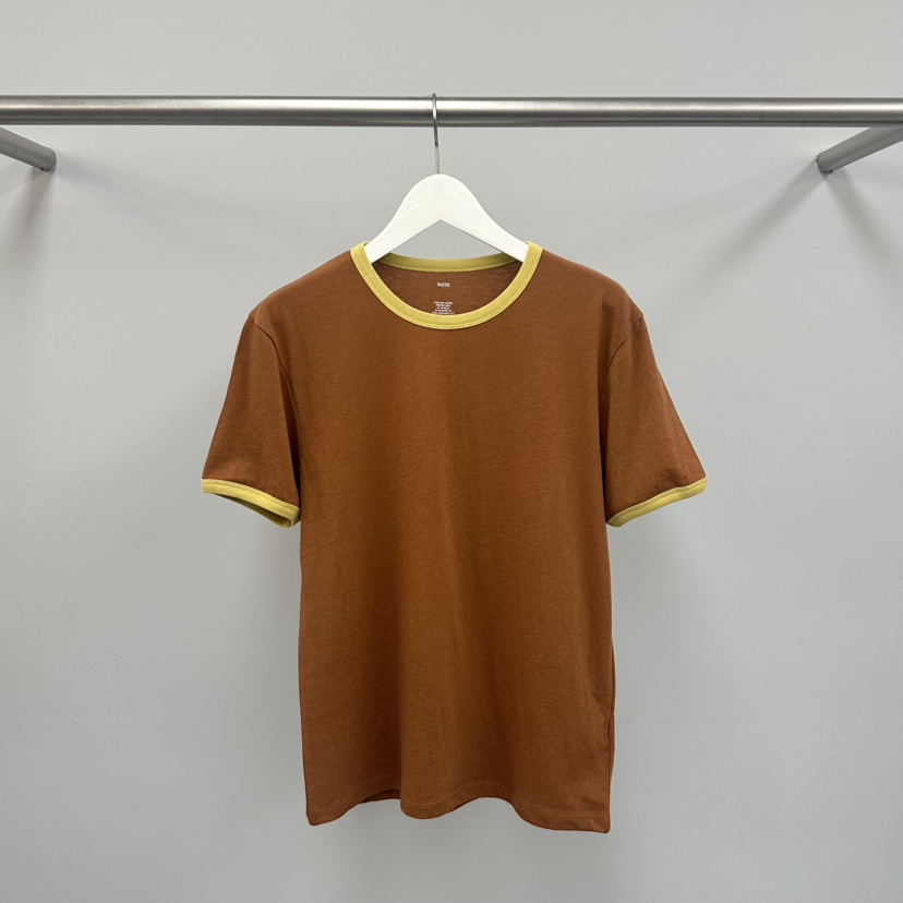 WATER/RIVER韓國直郵實拍女士新品26春夏時尚26夏季T恤撞色WATER/RIVERT恤圖色3