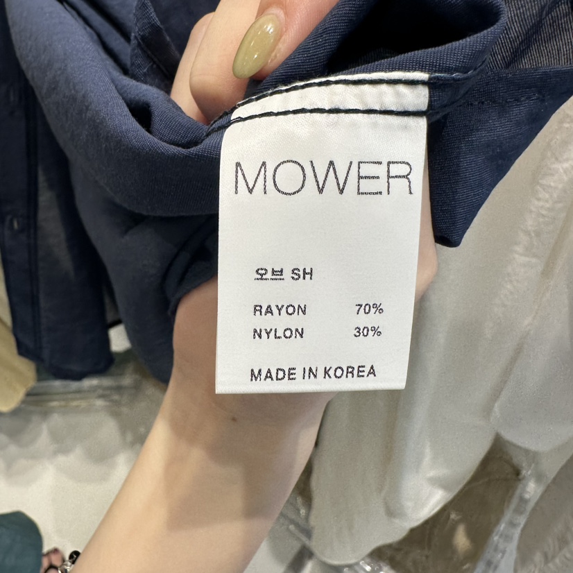MOWER韓國東大門代購女裝新款26夏季職業推薦休閑襯衫蕾絲衫MOWER襯衫/蕾絲衫