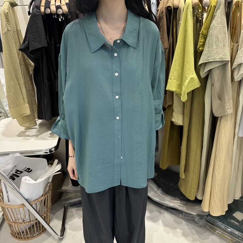 MOWER韓國東大門代購女裝新款26夏季職業推薦休閑襯衫蕾絲衫MOWER襯衫/蕾絲衫圖色1