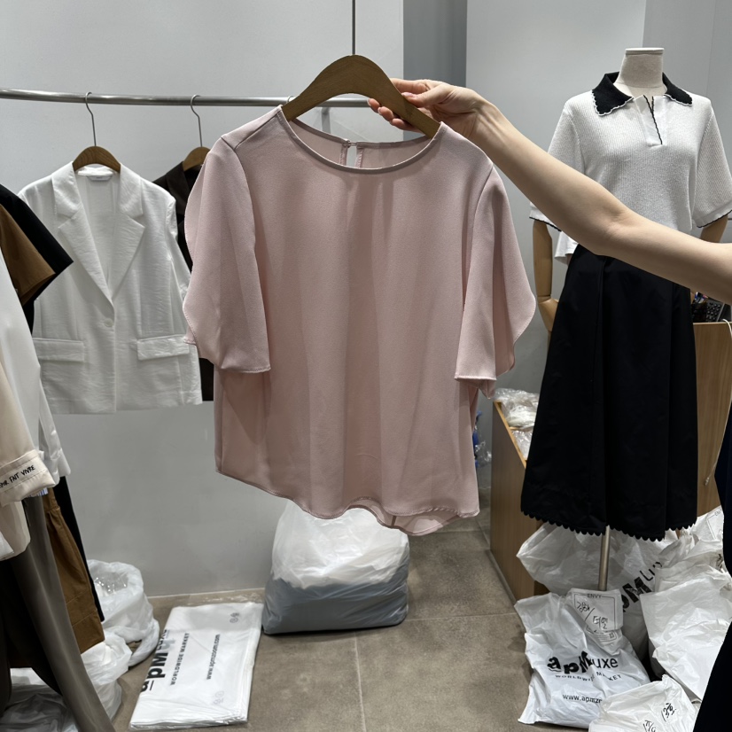 ENVY韓國東大門代購女士新品休閑推薦職業時尚襯衫蕾絲衫ENVY襯衫/蕾絲衫圖色2