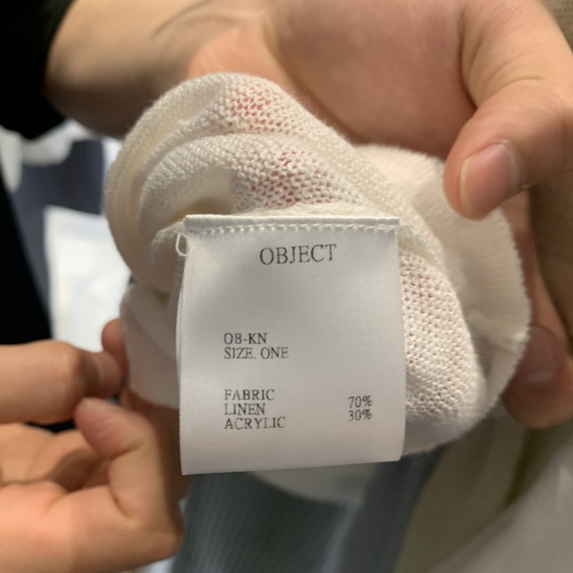 OBJECT韓國直郵女士新品26春夏26夏季熱賣推薦T恤亞麻圓領OBJECTT恤