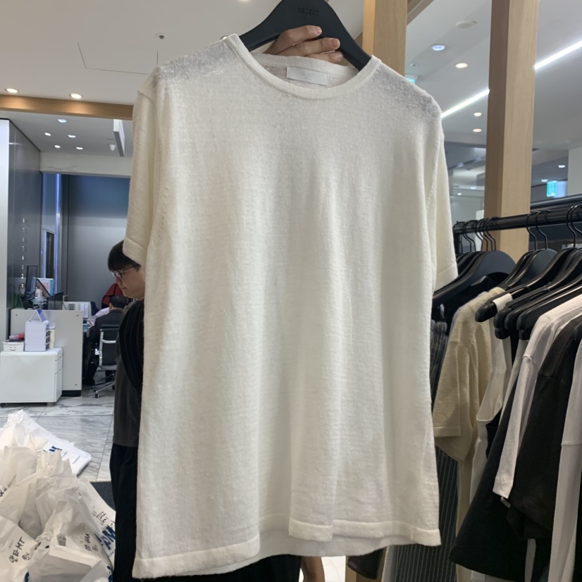 OBJECT韓國直郵女士新品26春夏26夏季熱賣推薦T恤亞麻圓領OBJECTT恤圖色1