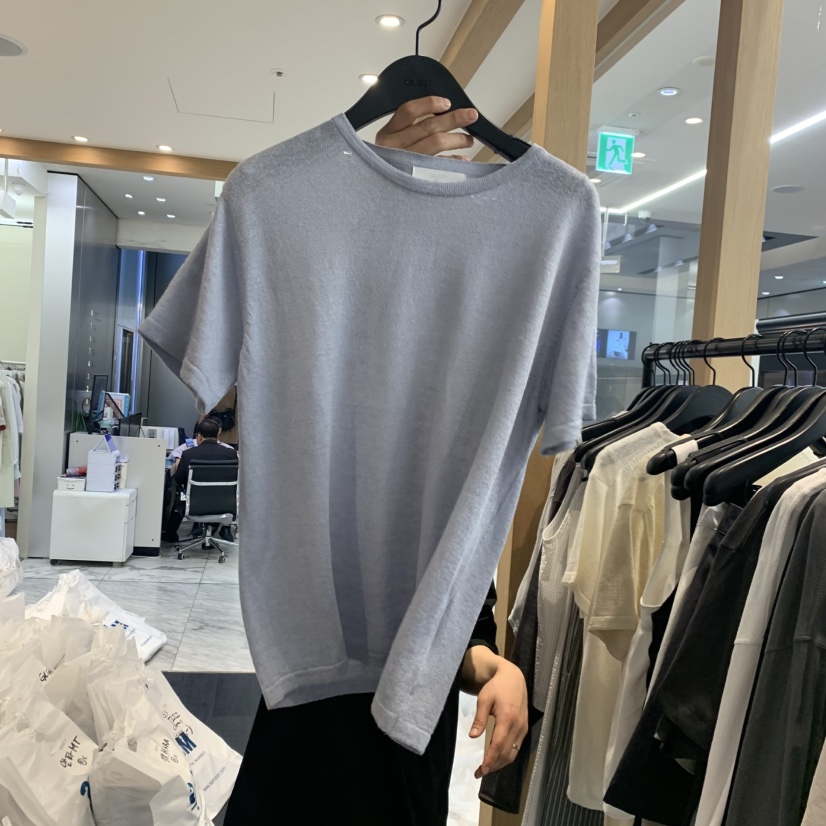 OBJECT韓國直郵女士新品26春夏26夏季熱賣推薦T恤亞麻圓領OBJECTT恤圖色2