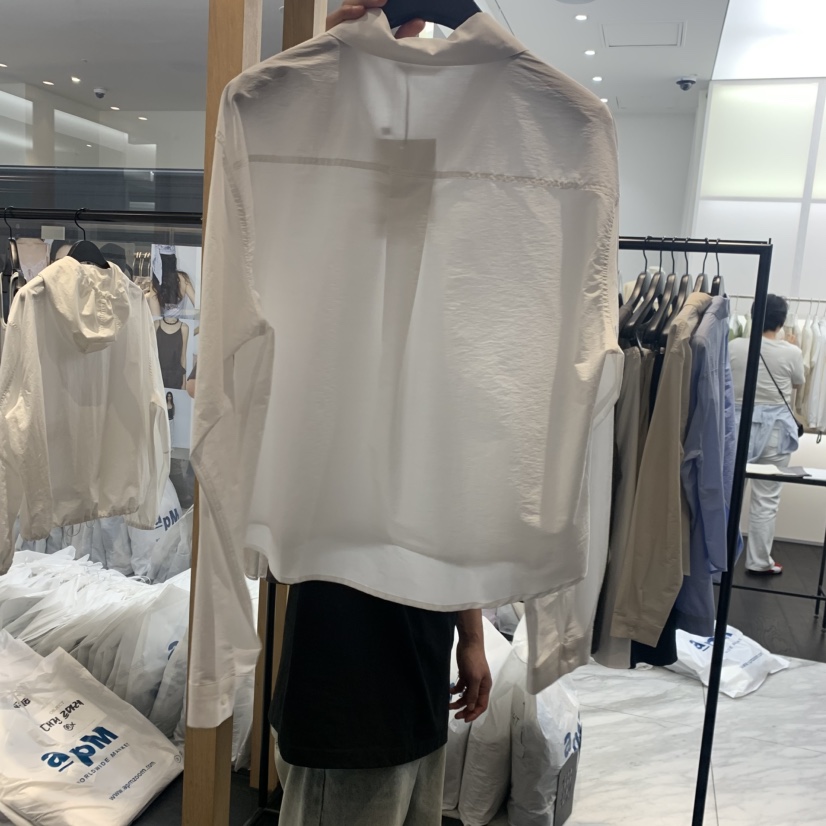 OBJECT韓國代購女士新款人氣休閑熱賣26春夏26夏季襯衫蕾絲衫OBJECT襯衫/蕾絲衫