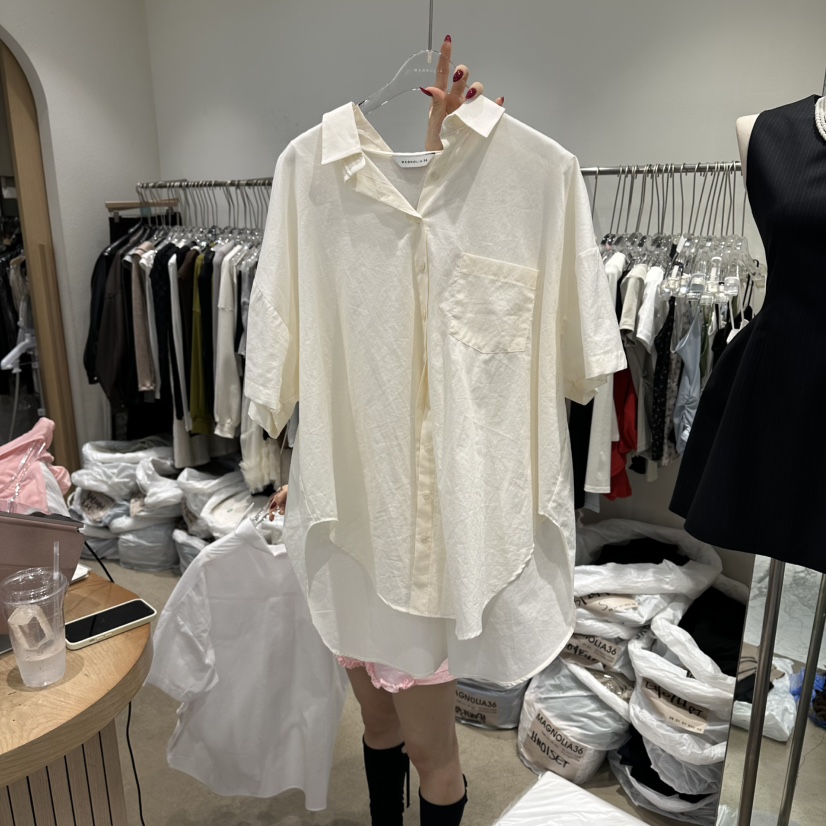 MAGNOLIA36-L東大門實拍韓國女裝新品人氣26夏季襯衫蕾絲衫MAGNOLIA36-L襯衫/蕾絲衫圖色2