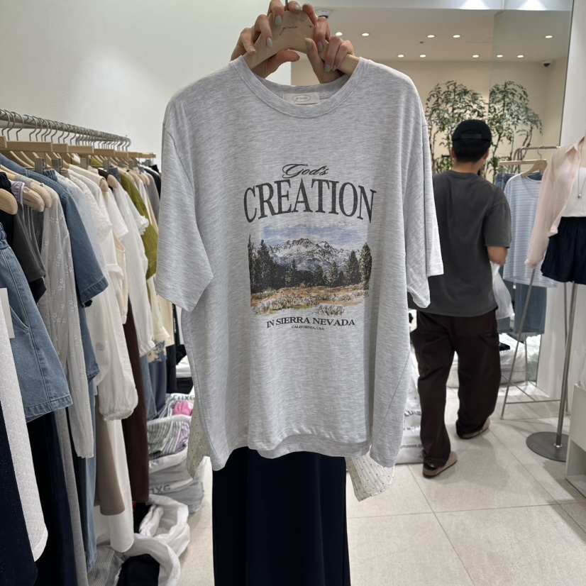 GRACIA韓國直郵女裝新款26春夏推薦26夏季時尚人氣職業T恤GRACIAT恤圖色1