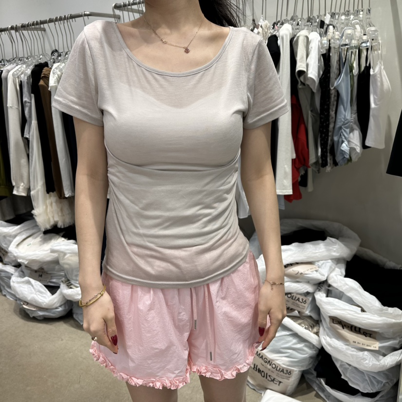 MAGNOLIA36-L韓國直郵女裝新品職業人氣26春夏26夏季T恤天絲MAGNOLIA36-LT恤圖色3