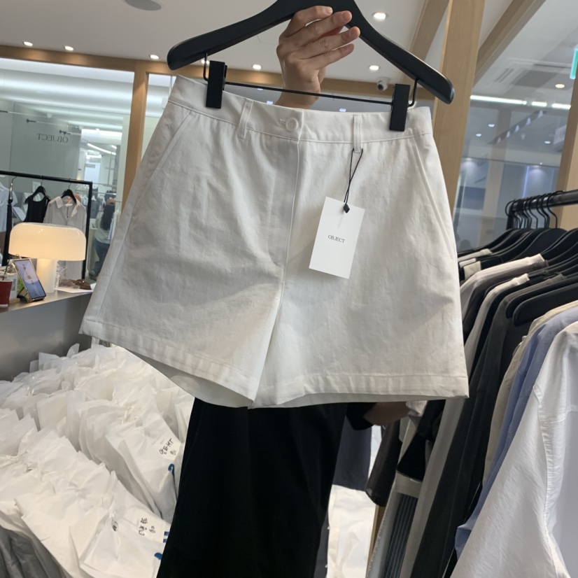 OBJECT韓國直郵實拍女士新品時尚26春夏職業休閑推薦短褲OBJECT短褲圖色1