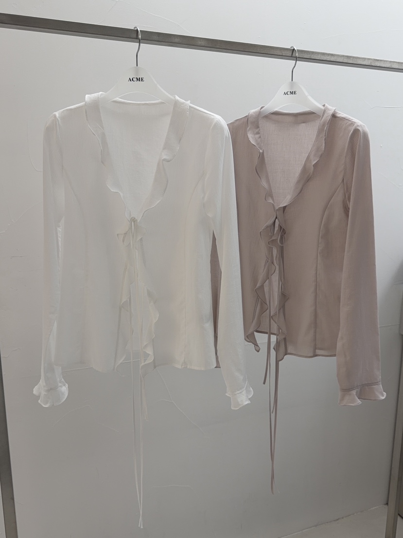 ACME韓國直郵女裝新品26春夏職業熱賣人氣26夏季襯衫蕾絲衫ACME襯衫/蕾絲衫